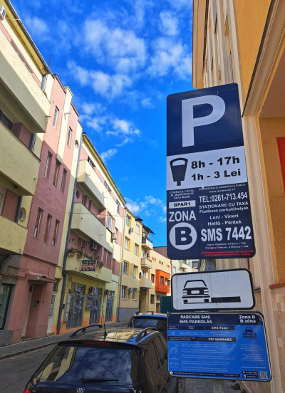 Anunt lucsri reamenajare parcare str. Parângului și pe str. 1 Decembrie 1918, zona B 